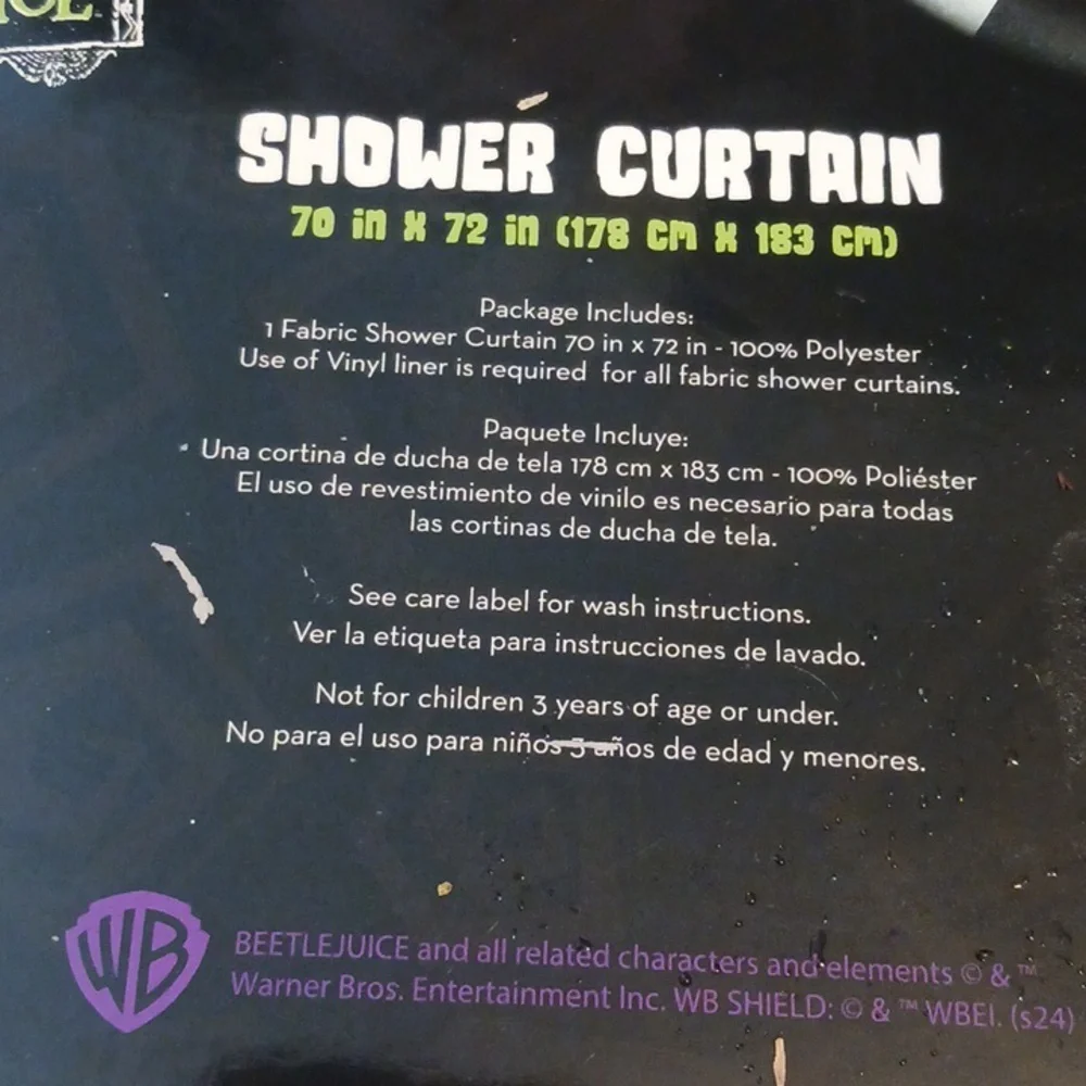 BEETLEJUICE STRANGE & UNUSUAL SHOWER CURTAIN